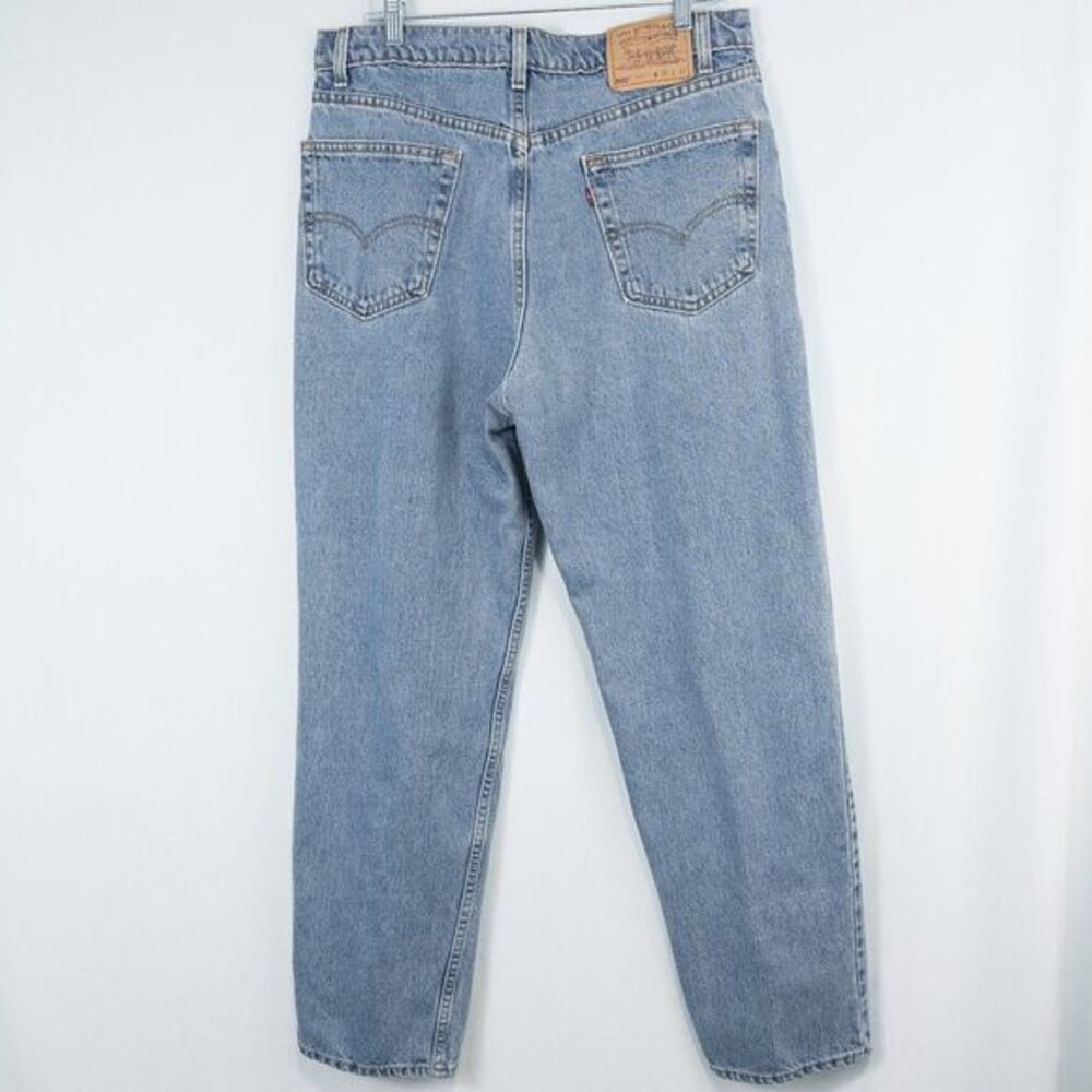 Vintage Levis 550 Relaxed Fit Blue Jeans‎ 1998 Size 36x32 (Actual 33x31.5) 90s - Picture 2 of 16